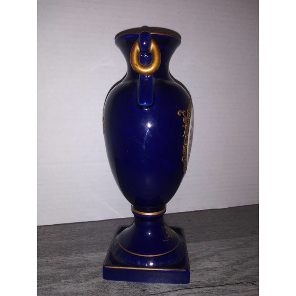 Japan Accents 8 Limoges Cobalt Blue Vase Made In Japan Poshmark